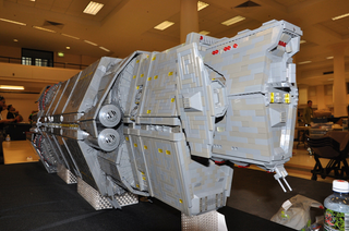 Illustration for article titled It Only Took $7,000 To Build This LEGO Halo Spaceship